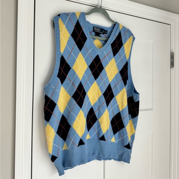 Men’s Polo Ralph Lauren classic argyle sweater vest - Picture 2 of 7
